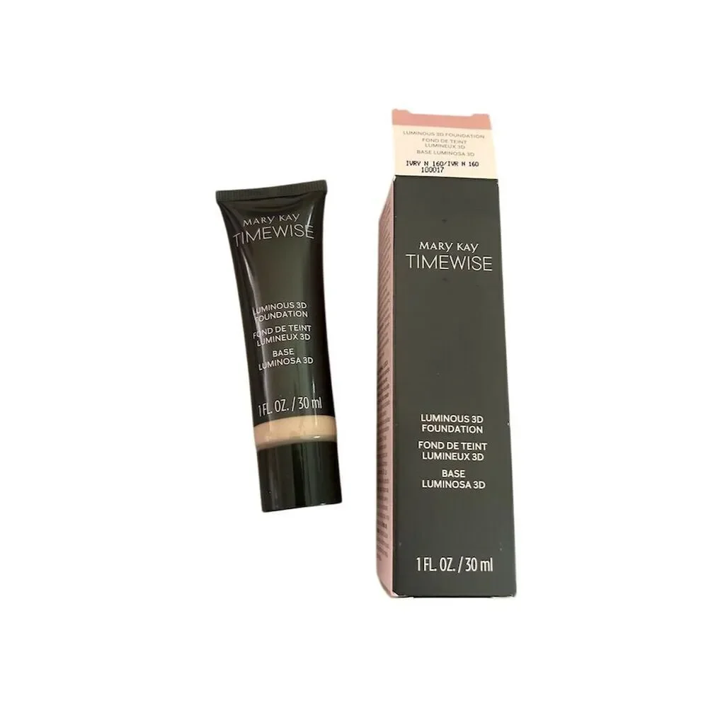 Mary Kay TimeWise Luminous 3D Foundation Ivory N 160 Medium Coverage 100017 N160